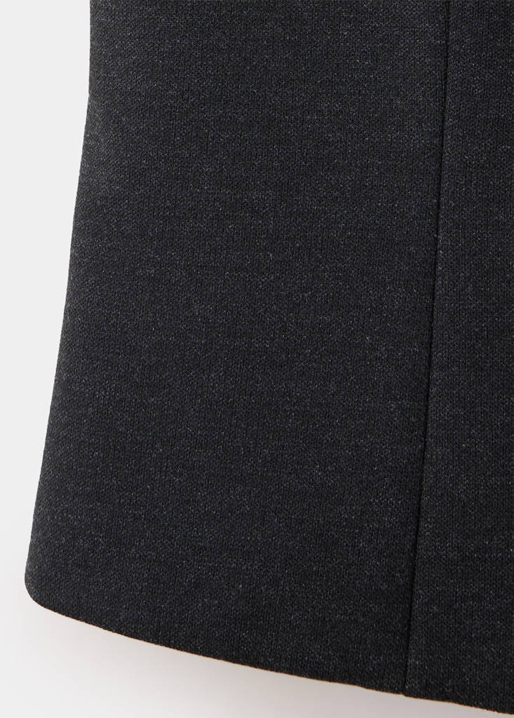 Waistcoat with frogging detail and seam detailing — Charcoal
