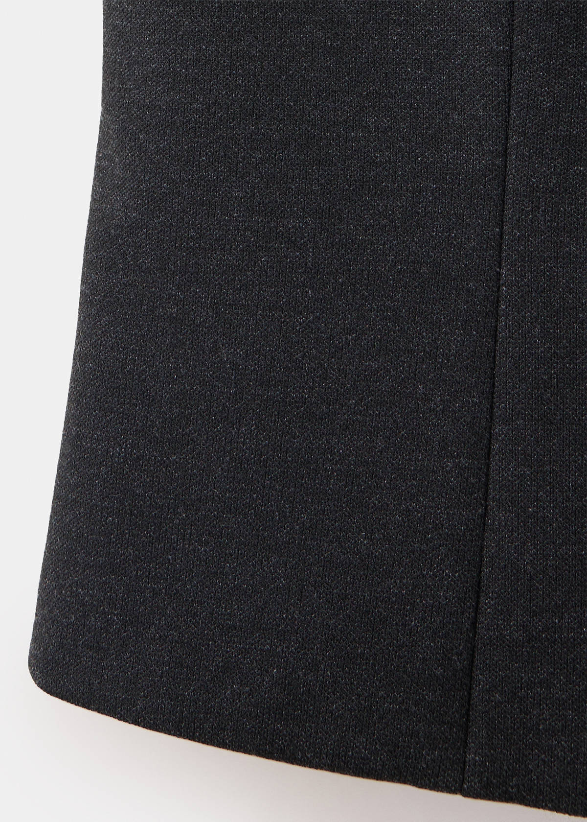 Waistcoat with frogging detail and seam detailing — Charcoal