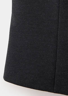 Waistcoat with frogging detail and seam detailing — Charcoal 8