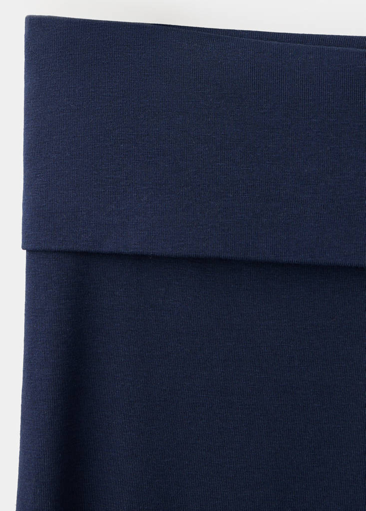 Fold-over waist leggings — Navy