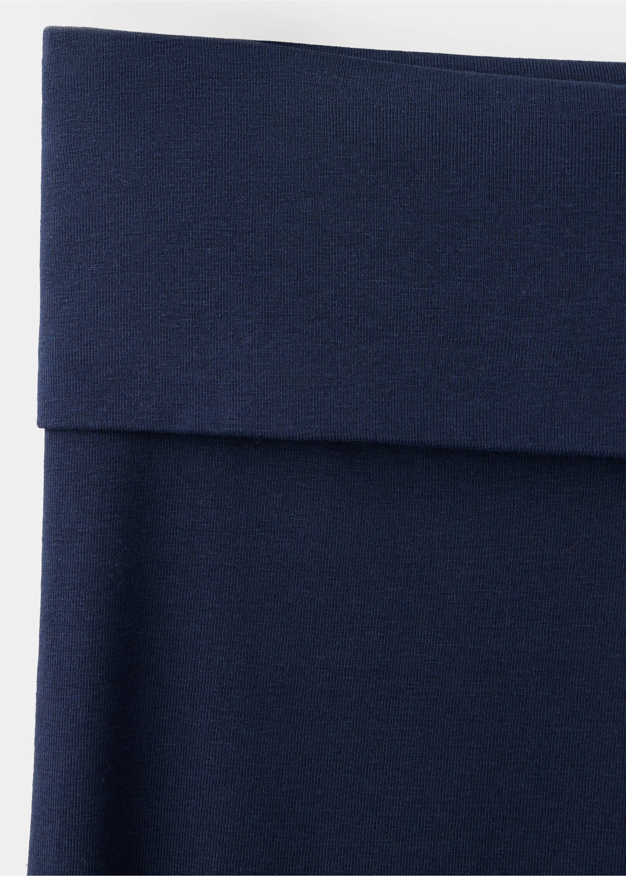 Pantalon taille retournée - Détail de l'article 8, Bleu marine. Ref: 37055860-00.