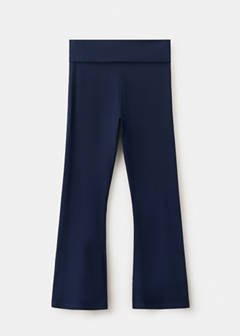 Fold-over waist leggings — Navy 4