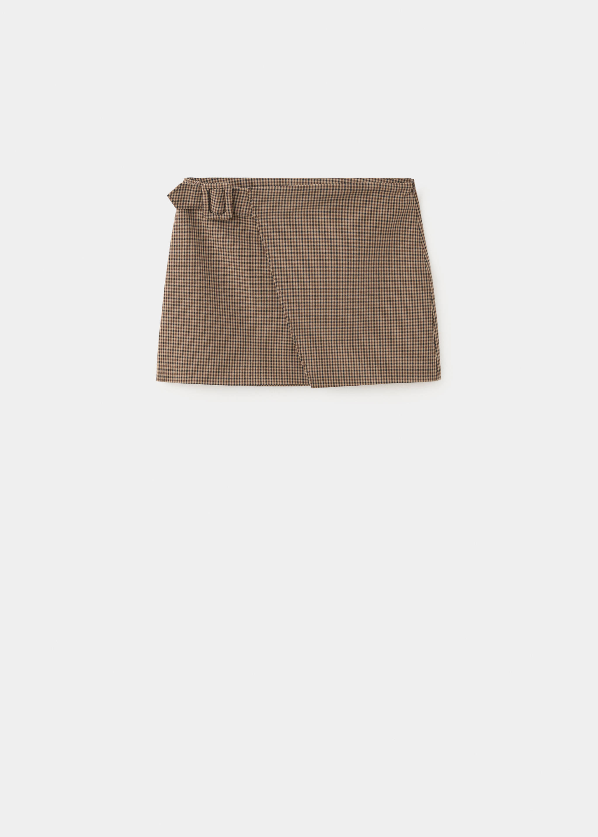 Houndstooth skirt with buckle - Article without model