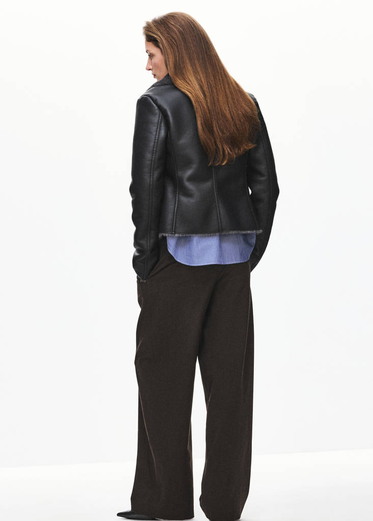 houndstooth pleated trousers — Brown