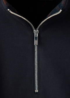 Turtleneck sweatshirt with zip — Navy 6
