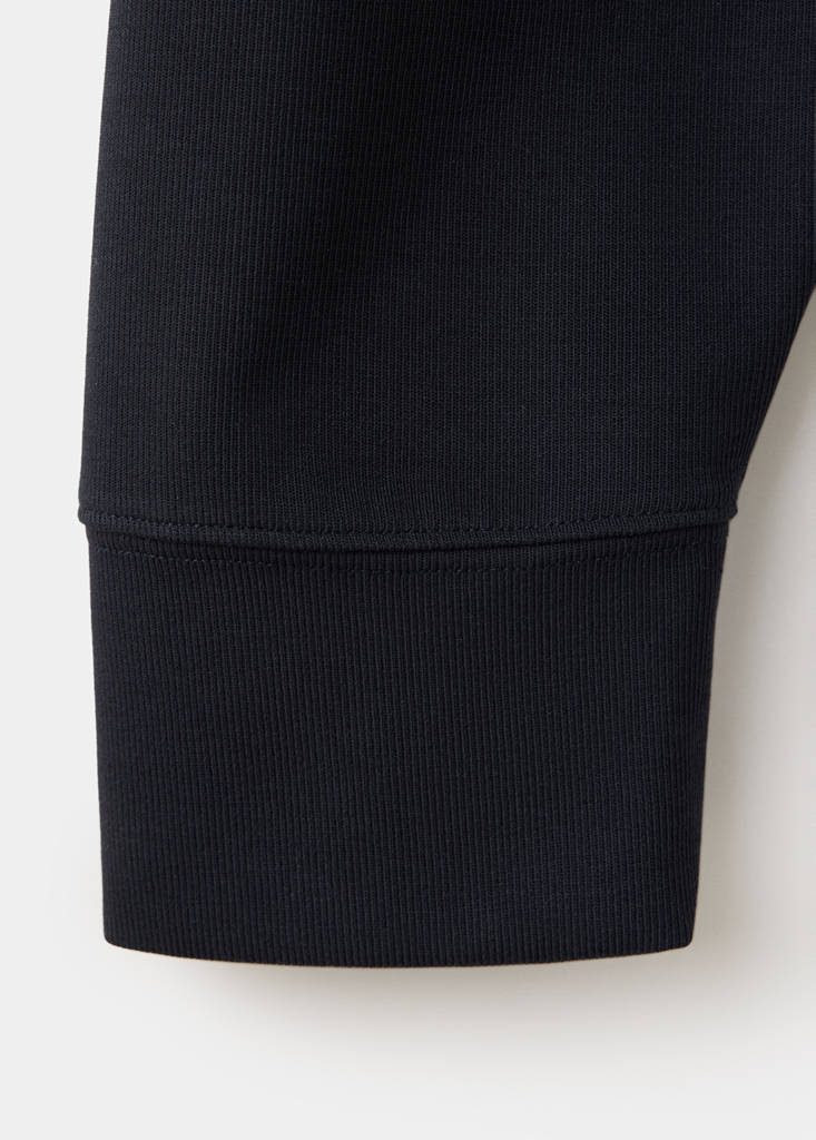 Turtleneck sweatshirt with zip — Navy