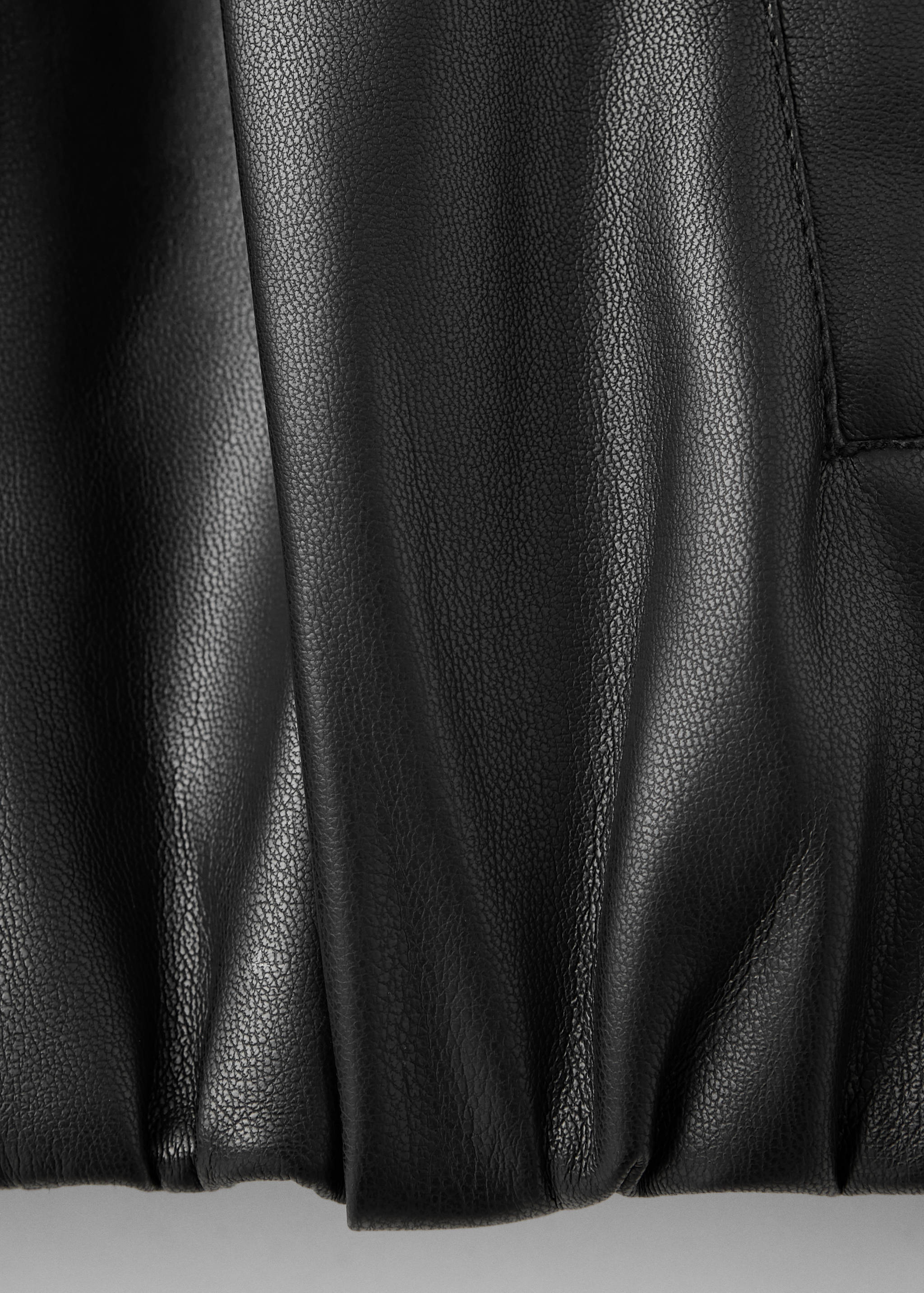 Faux leather zip-up jacket - Details of the article 8