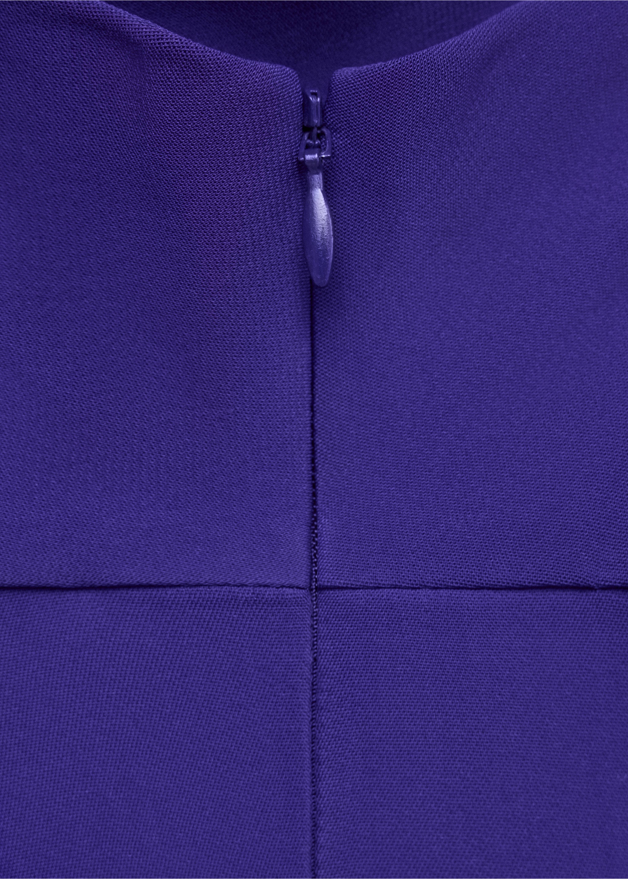 Turtleneck midi-dress - Details of the article 0, Blue. Ref: 37055872-00.
