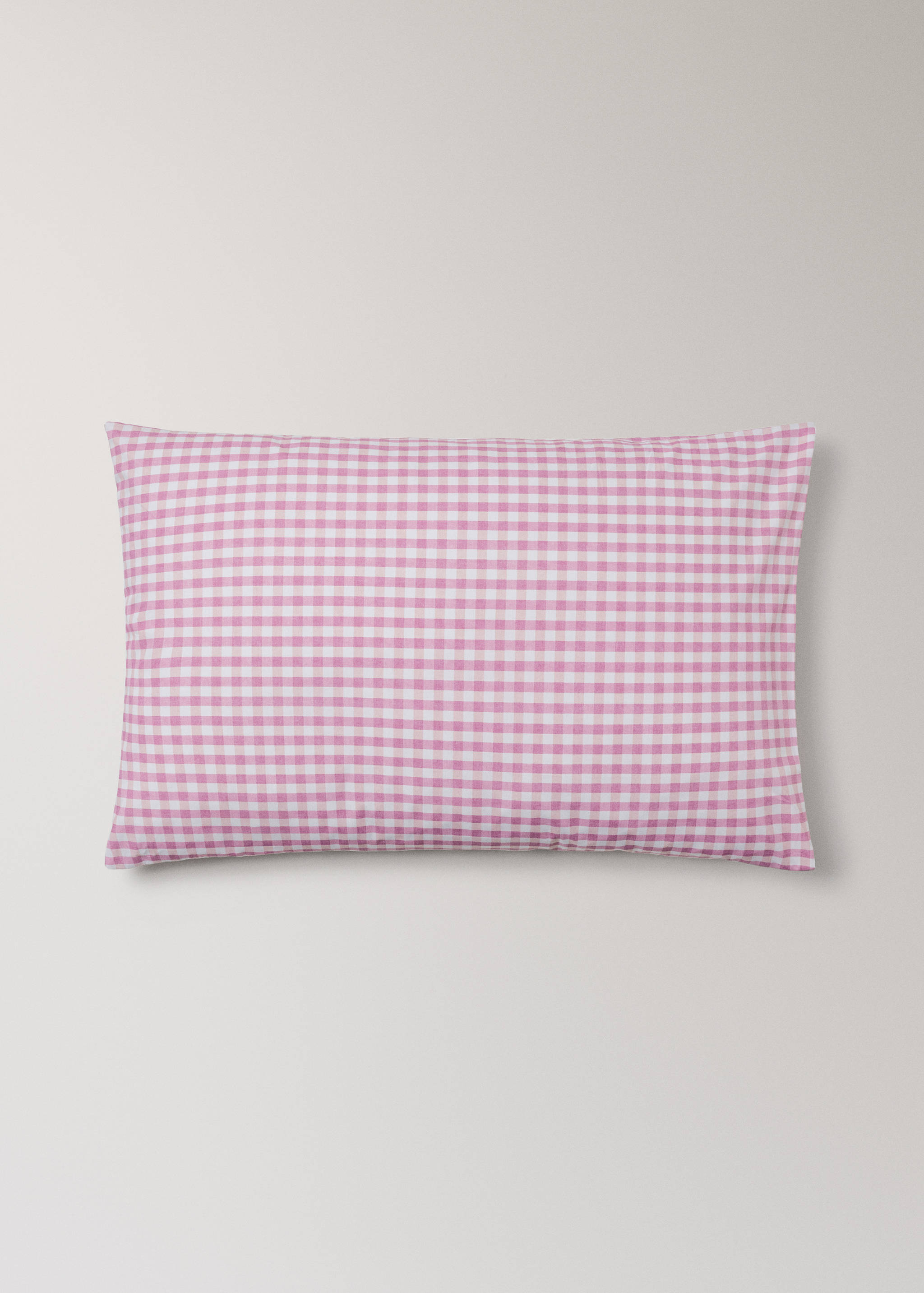 Vichy check cotton pillowcase 50x75 cm - Article without model