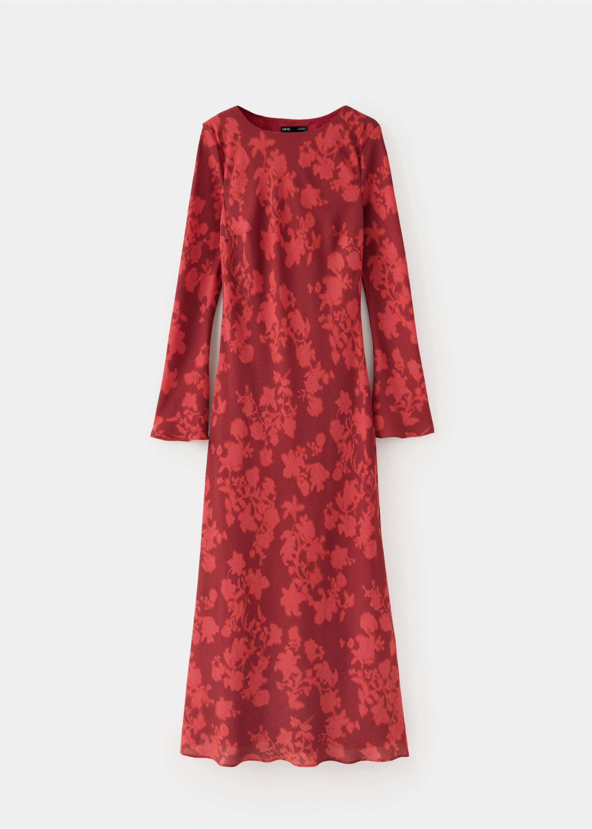 Flowy printed dress - Article without model, Red. Ref: 37055875-00.