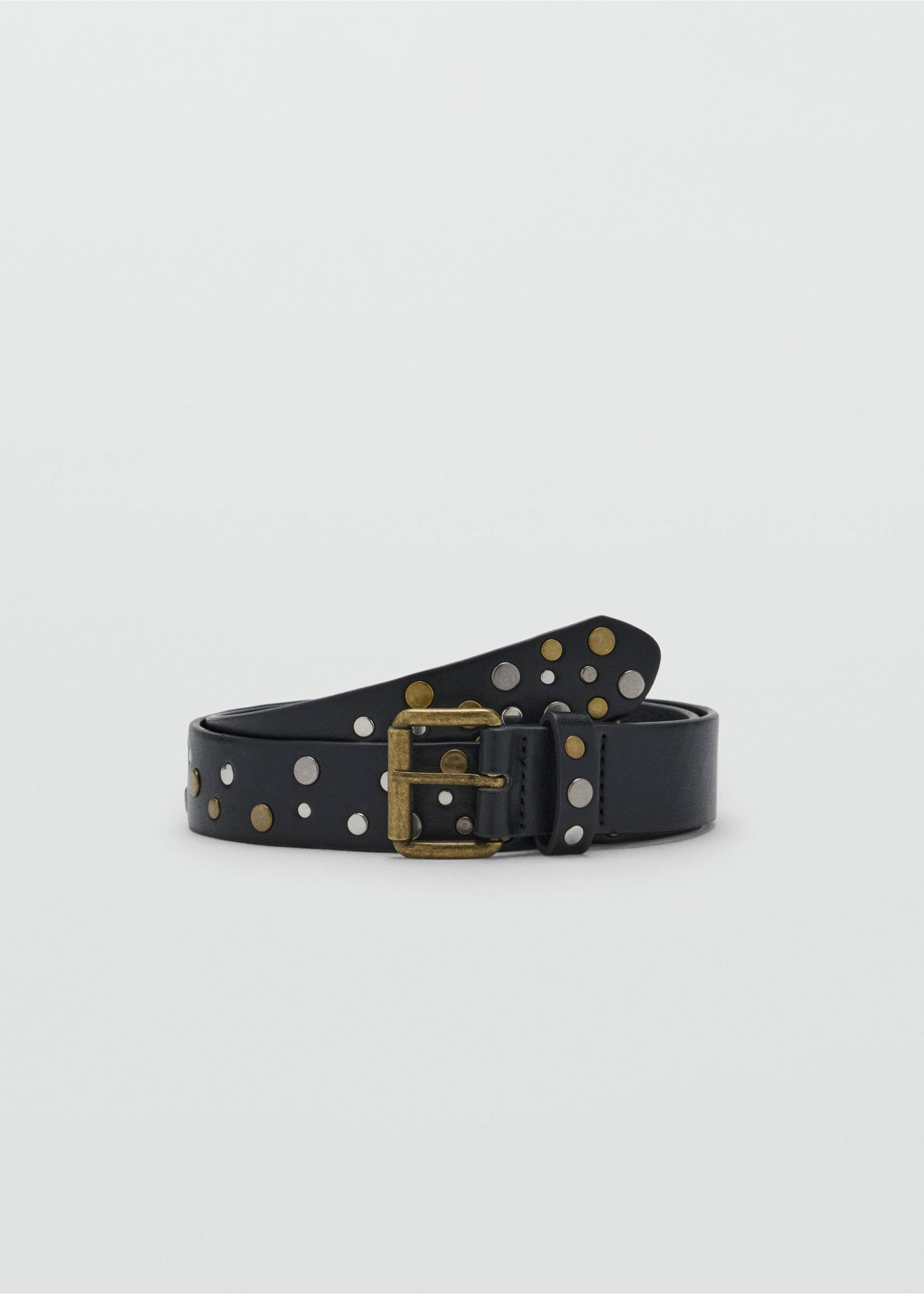 Studded belt - Article without model, Black. Ref: 37055876-00.