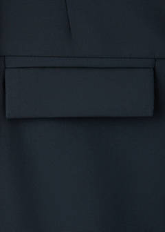 Straight jacket with flap pockets — Navy 7