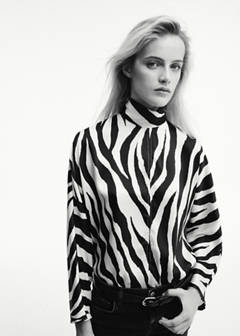 Straight high-neck blouse — Off White 1