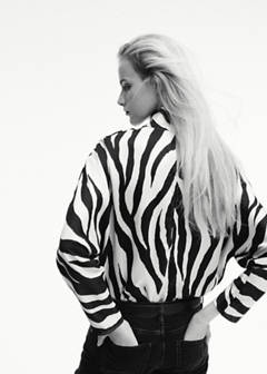 Straight high-neck blouse — Off White 3