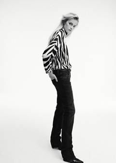 Straight high-neck blouse — Off White 4