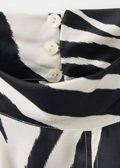 Straight high-neck blouse — Off White 6