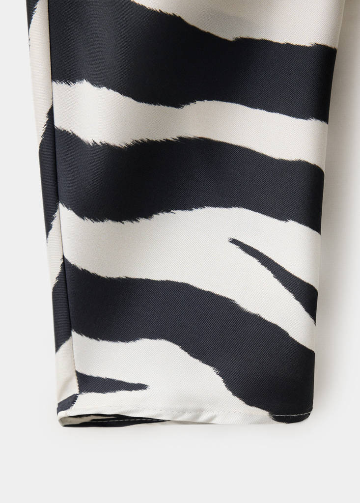 Straight high-neck blouse — Off White