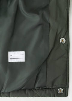 Quilted jacket with corduroy collar — Khaki 6