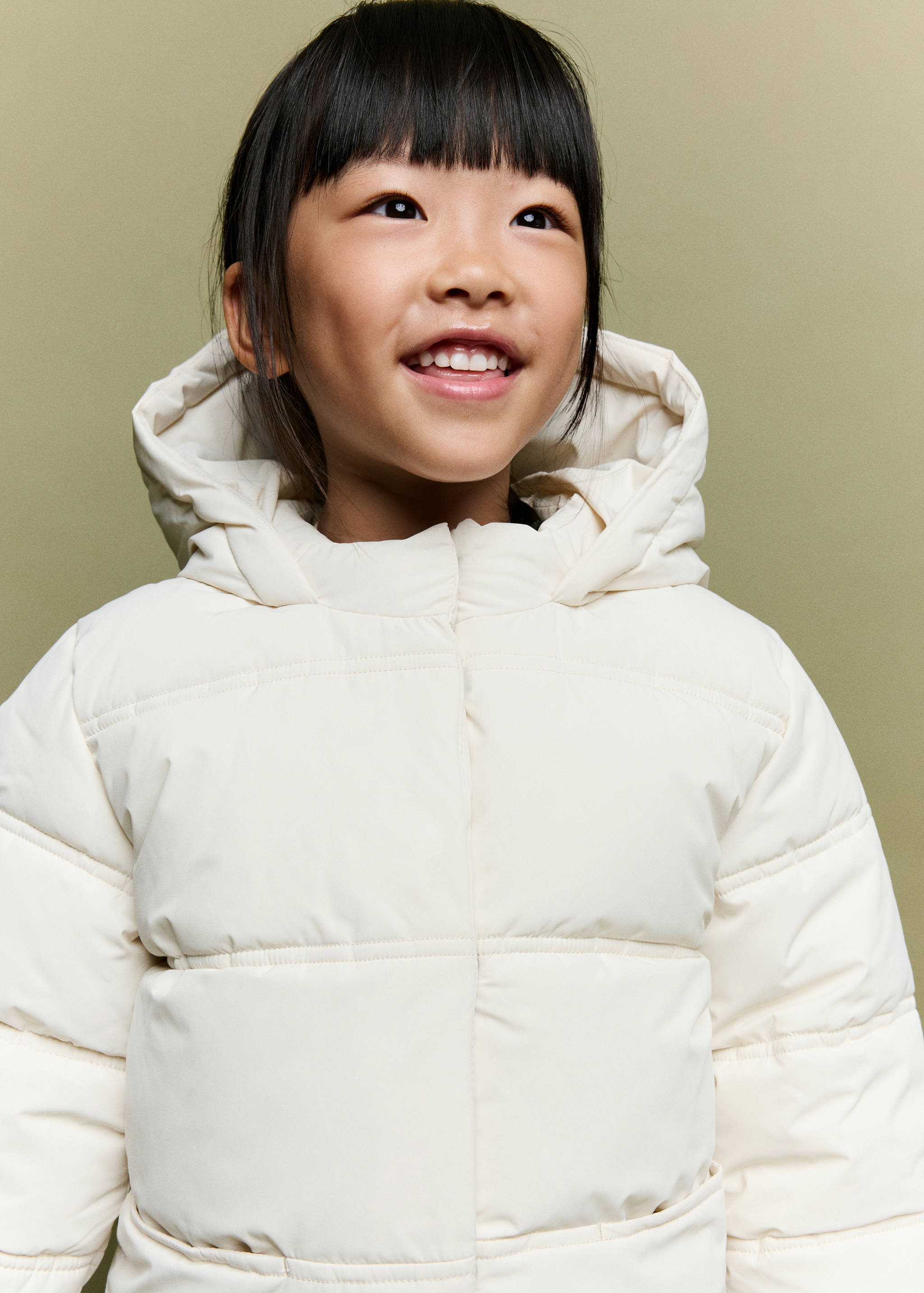 Hood puffer coat - Details of the article 1
