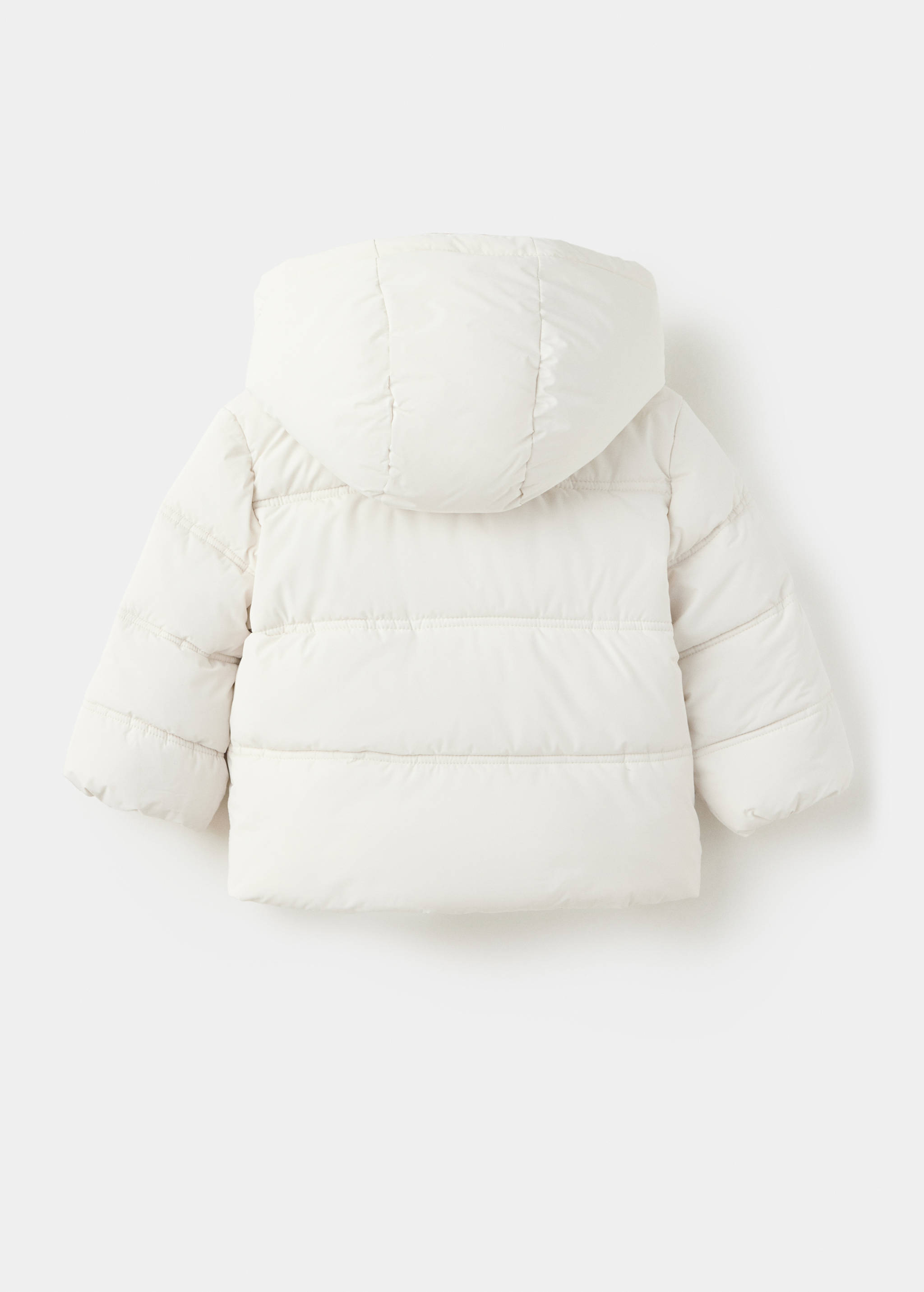 Hood puffer coat - Reverse of the article