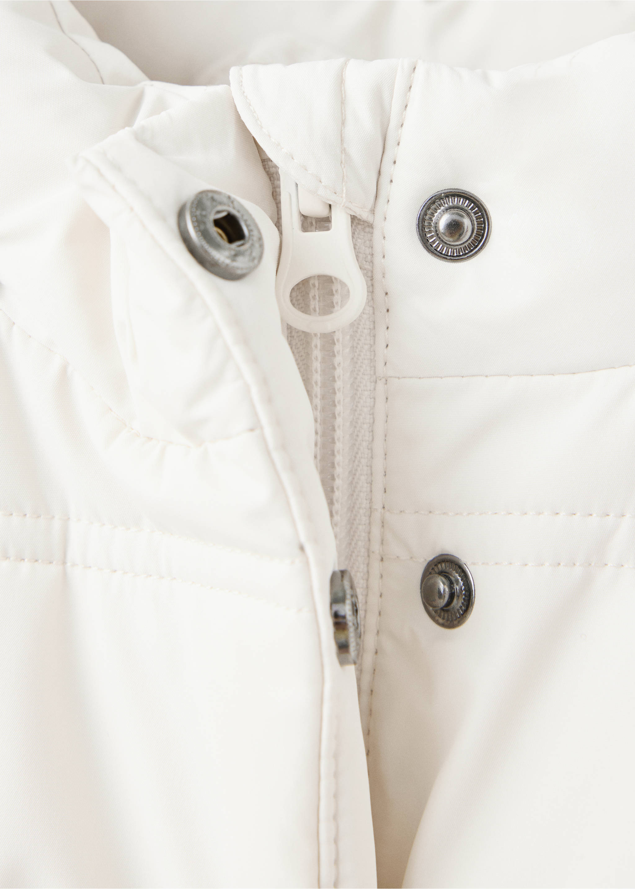 Hood puffer coat - Details of the article 8, Off White. Ref: 37055972-00.