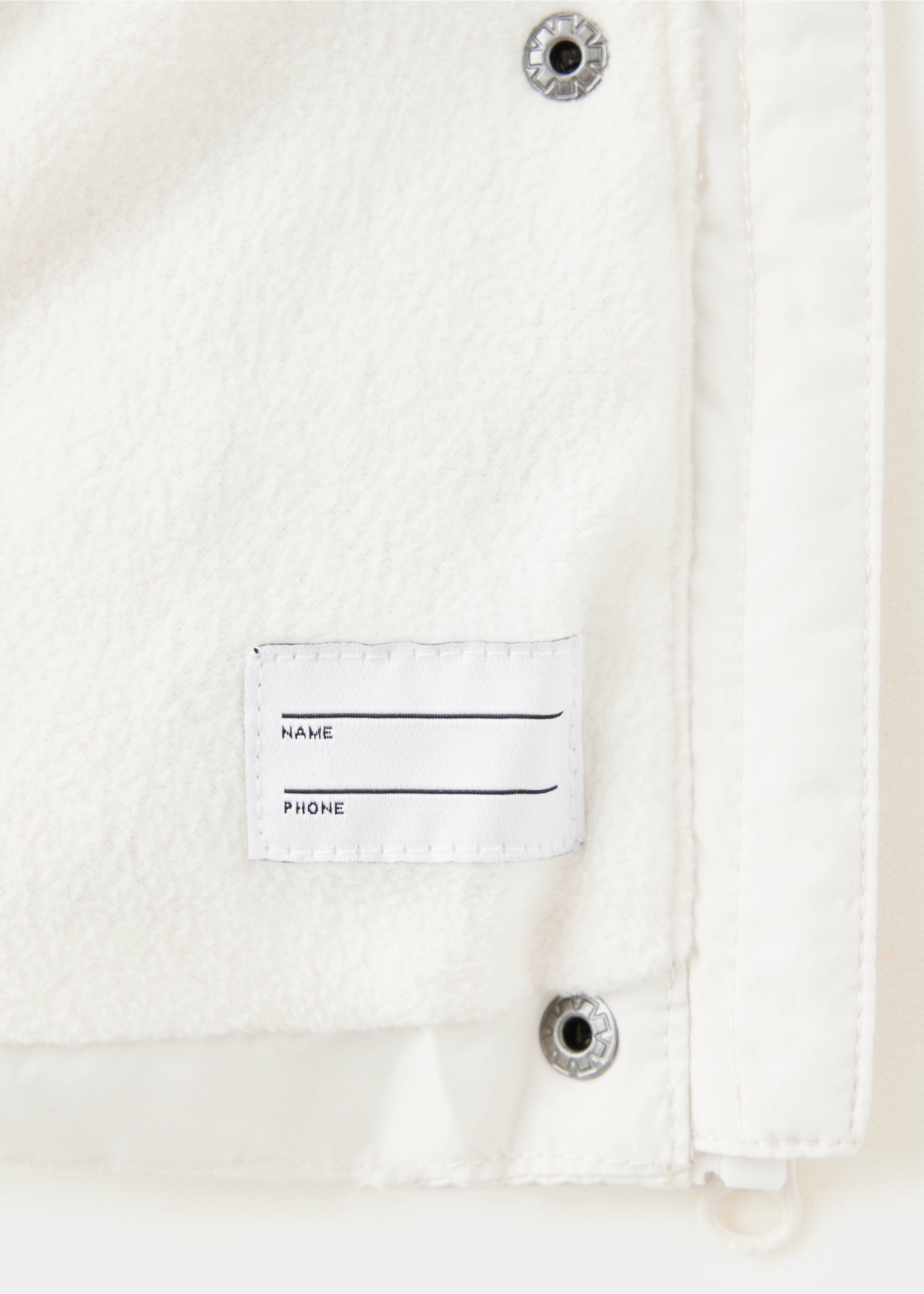 Hood puffer coat - Details of the article 0, Off White. Ref: 37055972-00.