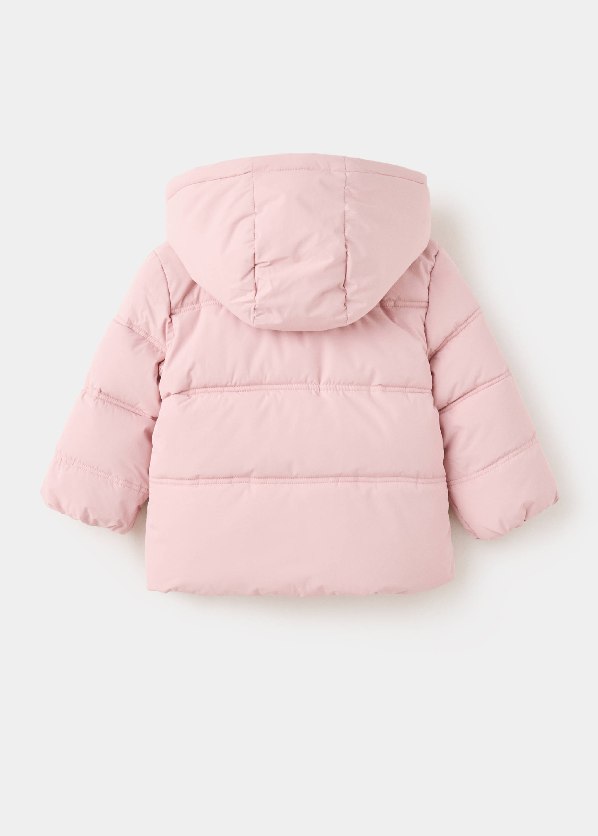 Hood puffer coat - Reverse of the article