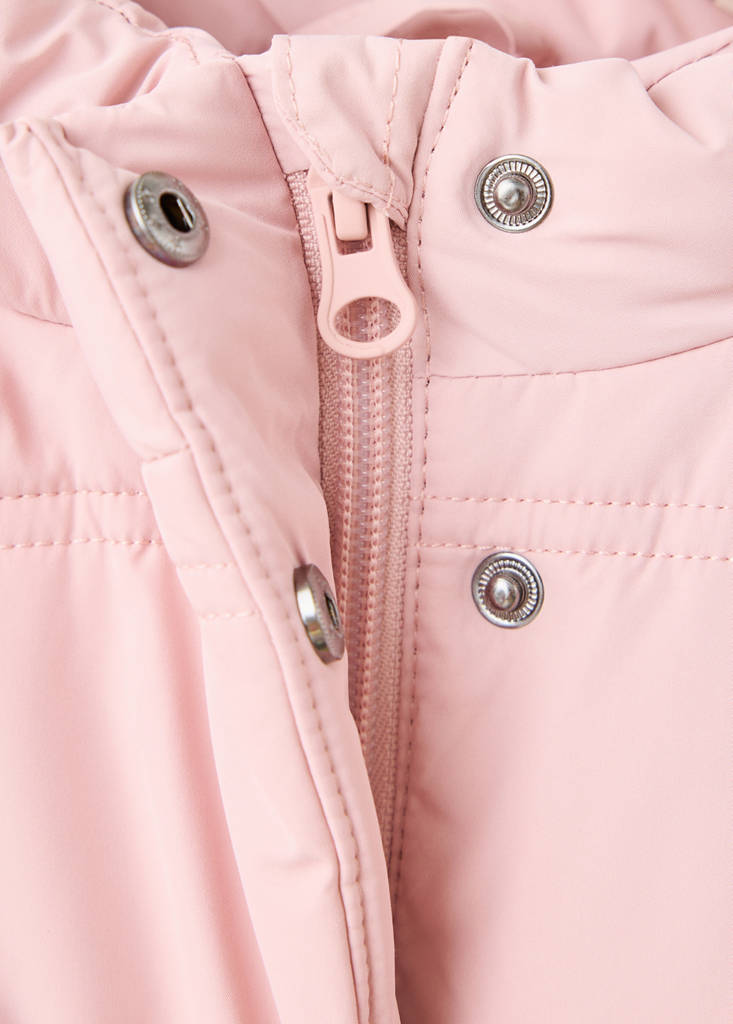Hood puffer coat — Pink