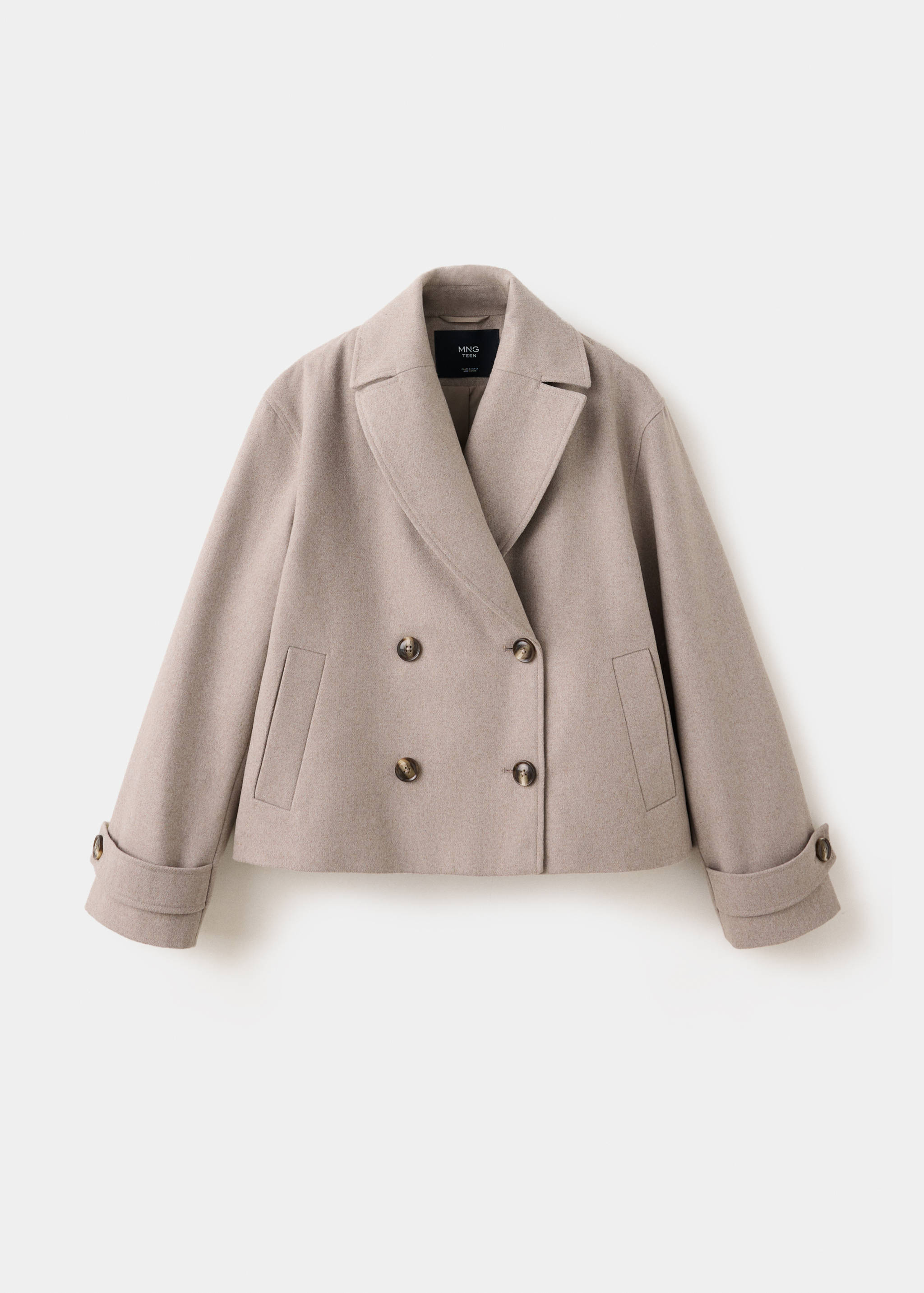 Manteau laine mélangée boutons - Article sans modèle