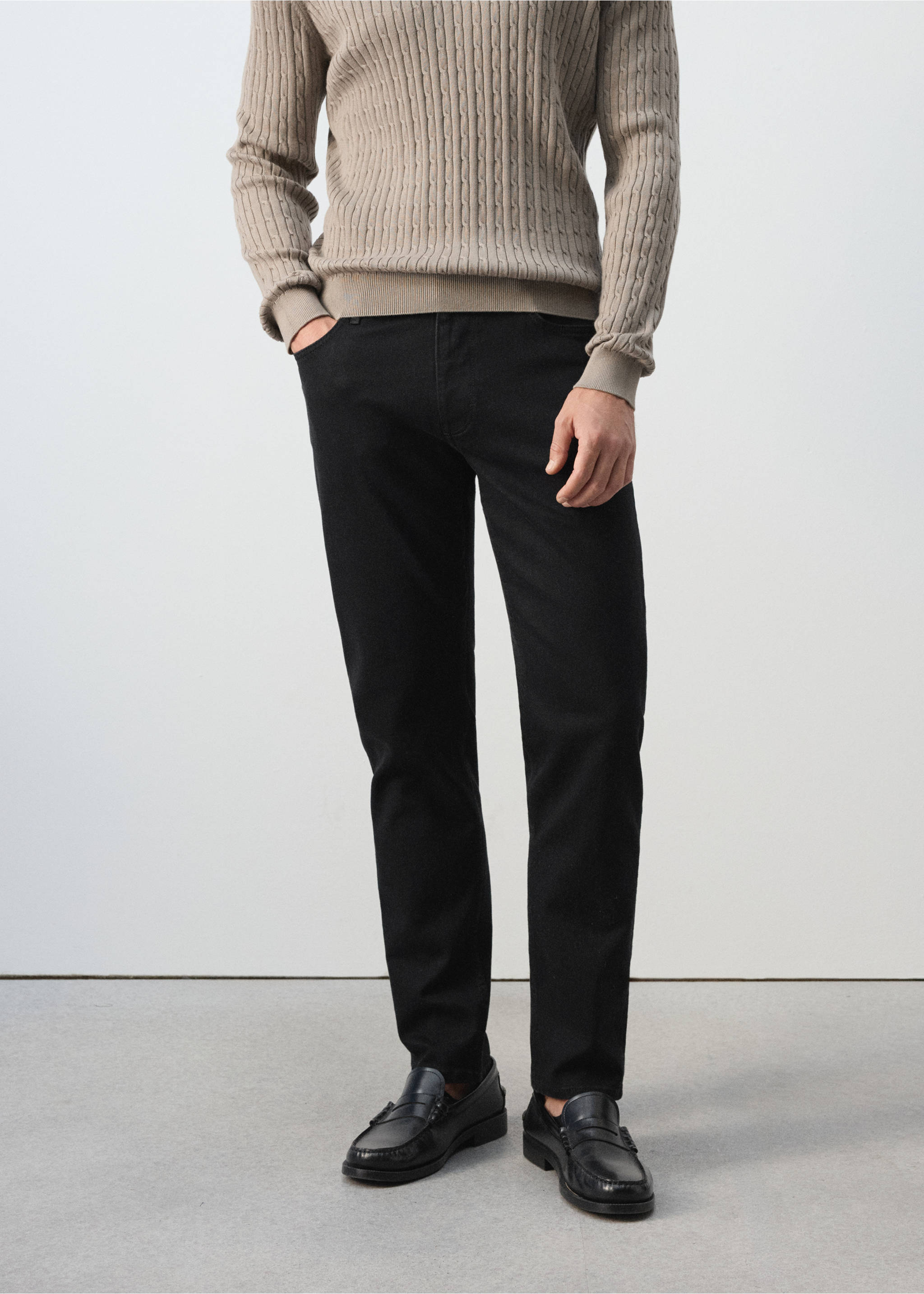 Slim fit Ultra Soft Touch Patrick jeans - Medium plane, Black denim. Ref: 37055975-00.