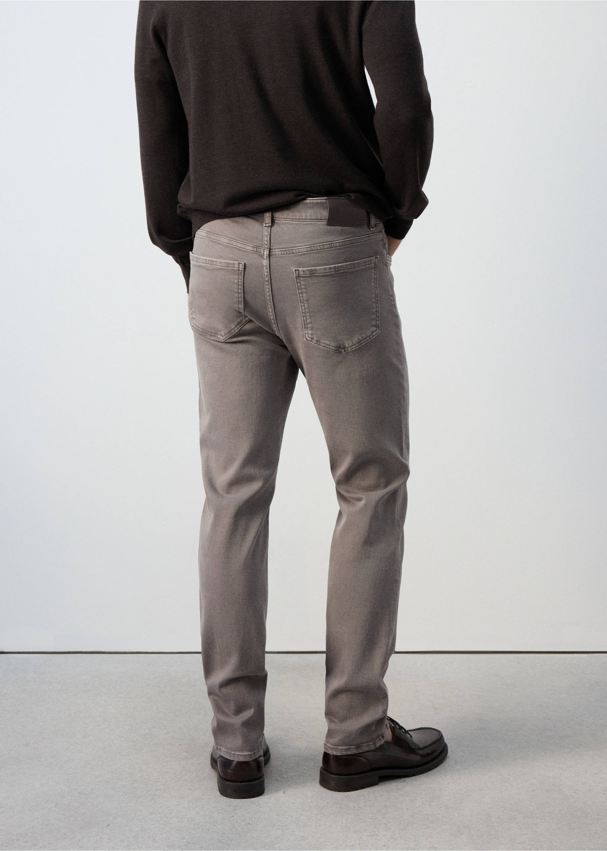 Slim fit Ultra Soft Touch Patrick jeans - Reverse of the article, Mink Grey. Ref: 37055976-00.