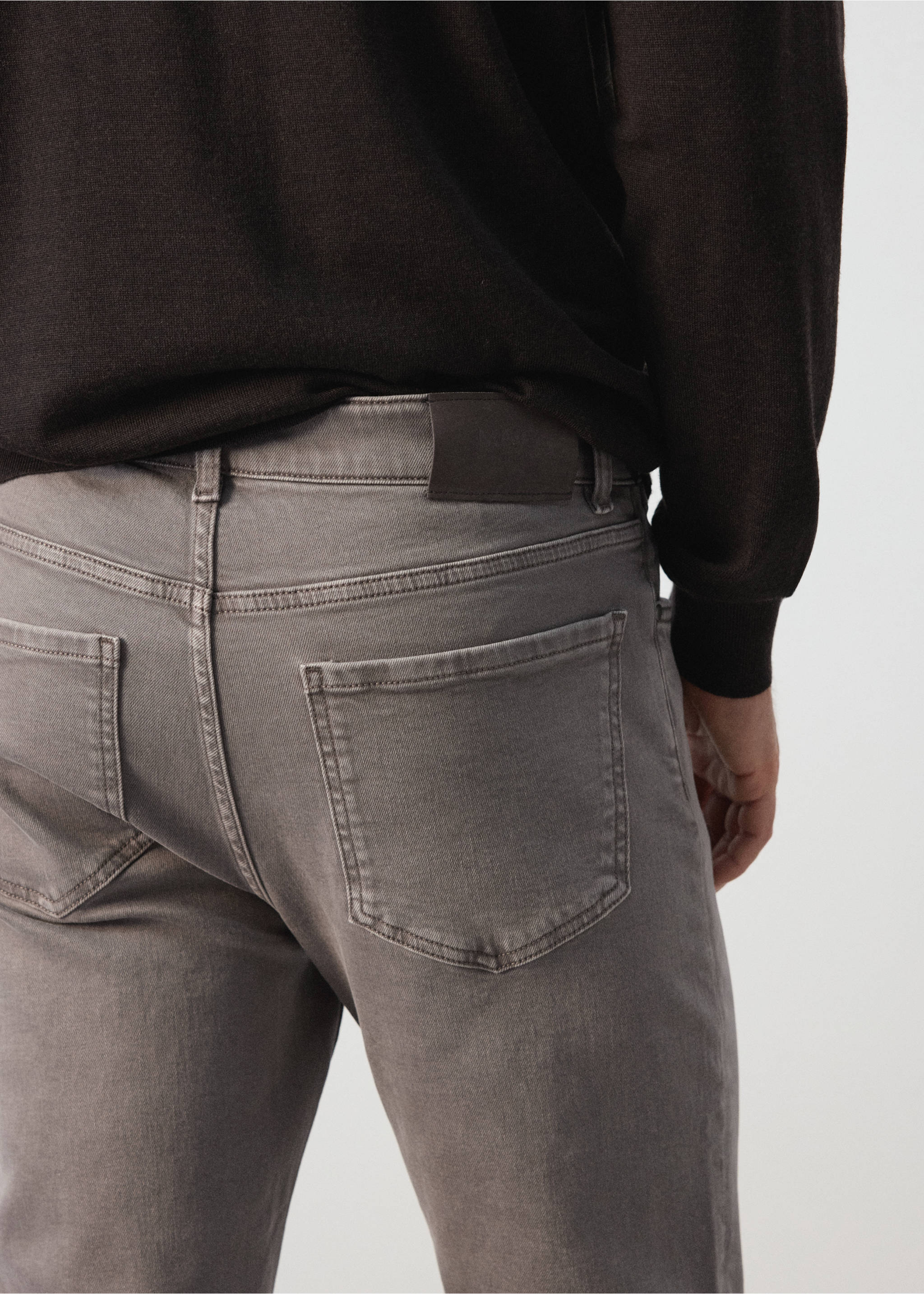 Slim fit Ultra Soft Touch Patrick jeans - Details of the article 4, Mink Grey. Ref: 37055976-00.