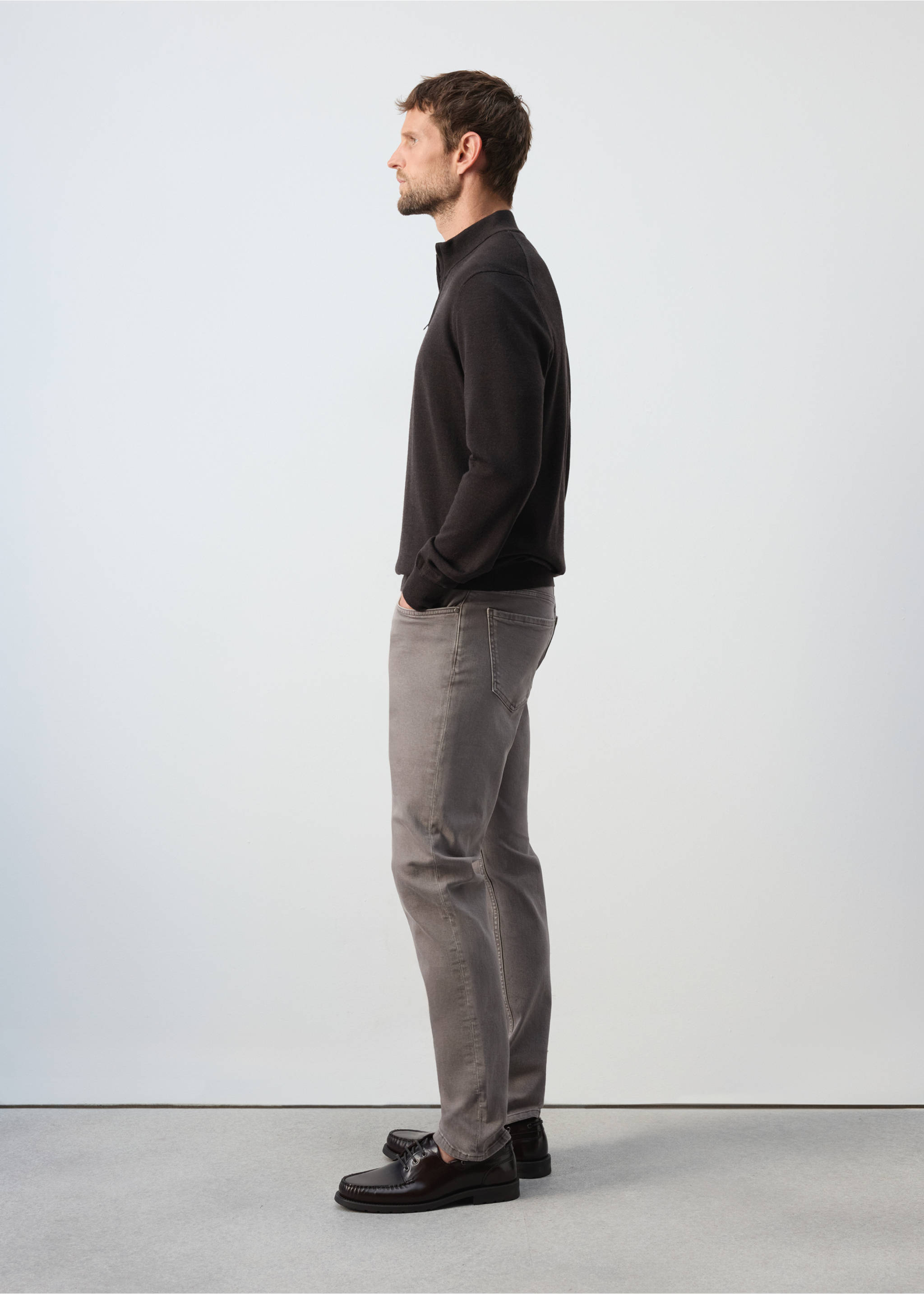 Slim fit Ultra Soft Touch Patrick jeans - Details of the article 2, Mink Grey. Ref: 37055976-00.
