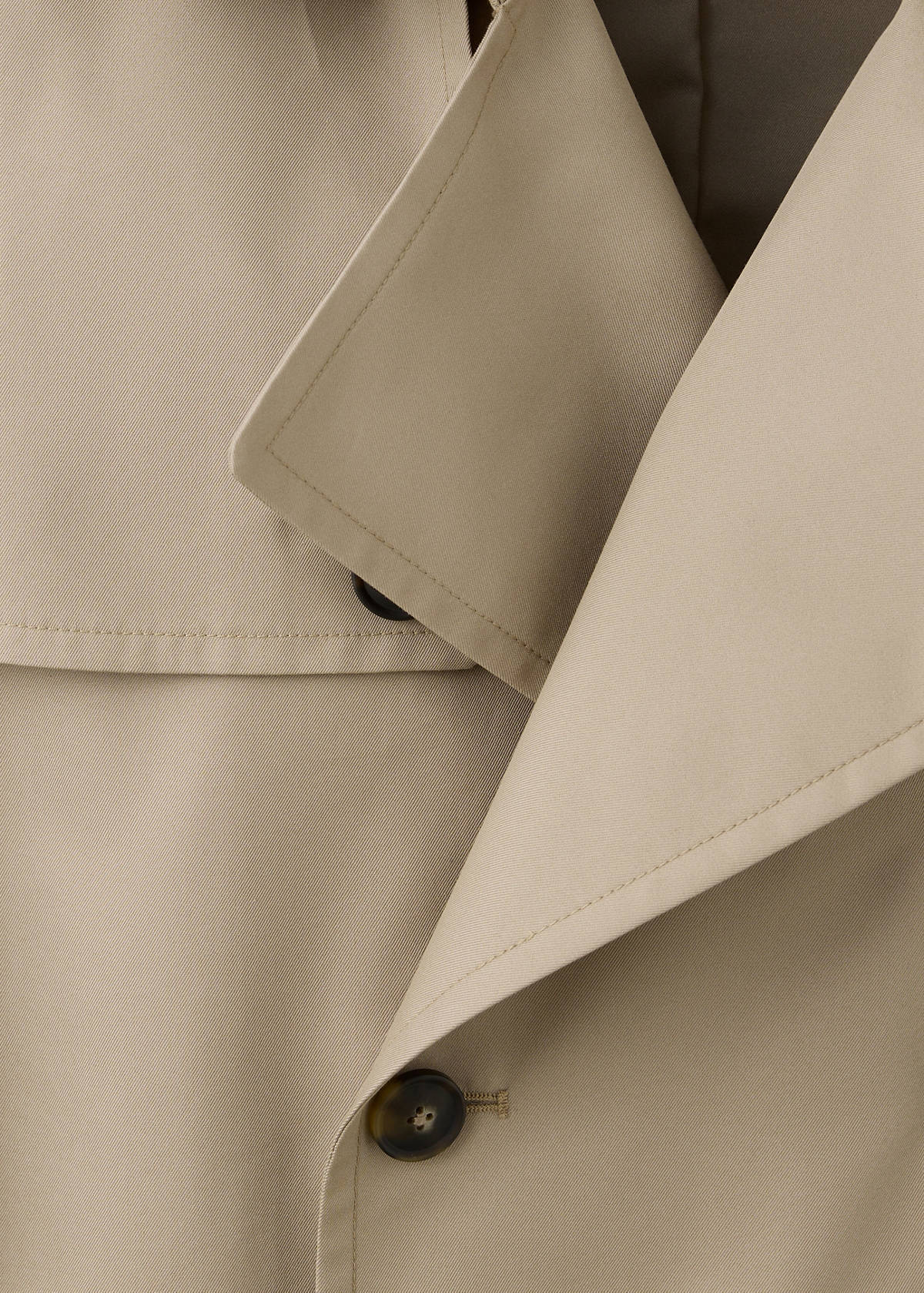 Water-repellent belted trench coat — Sand