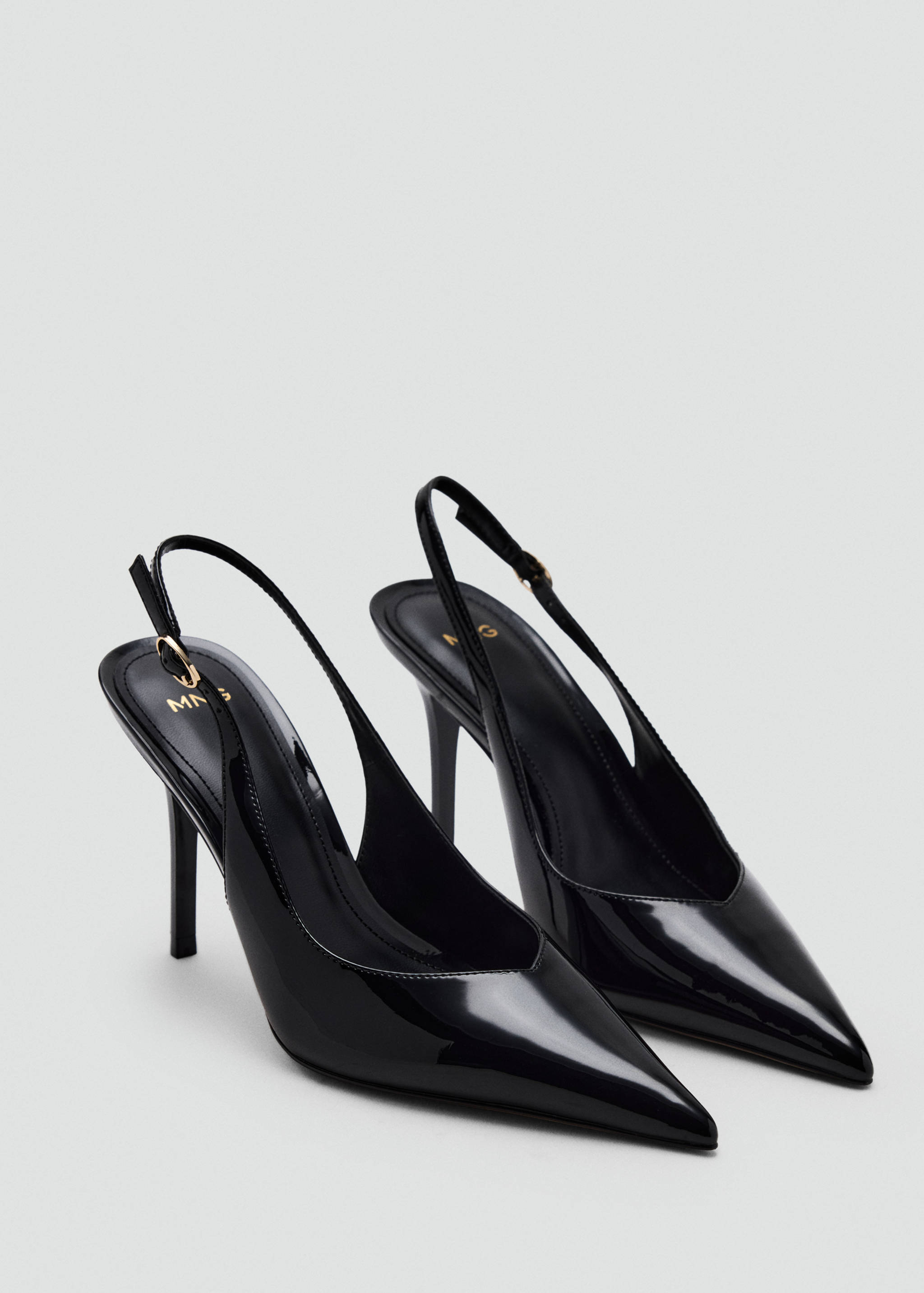 Patent heeled shoes - Medium plane