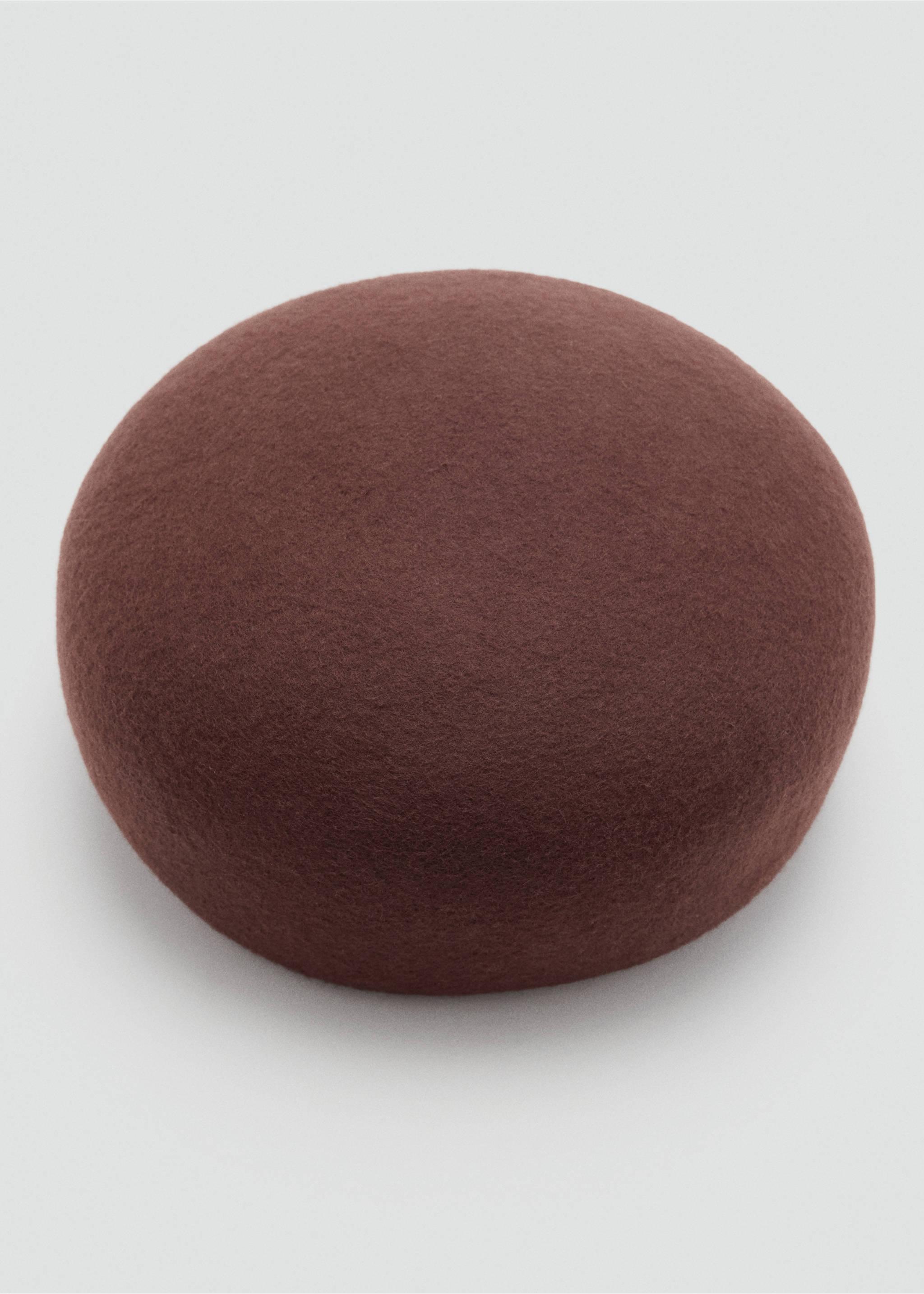 Sombrero 100% lana - Plano medio, Chocolate. Ref: 37055980-00.
