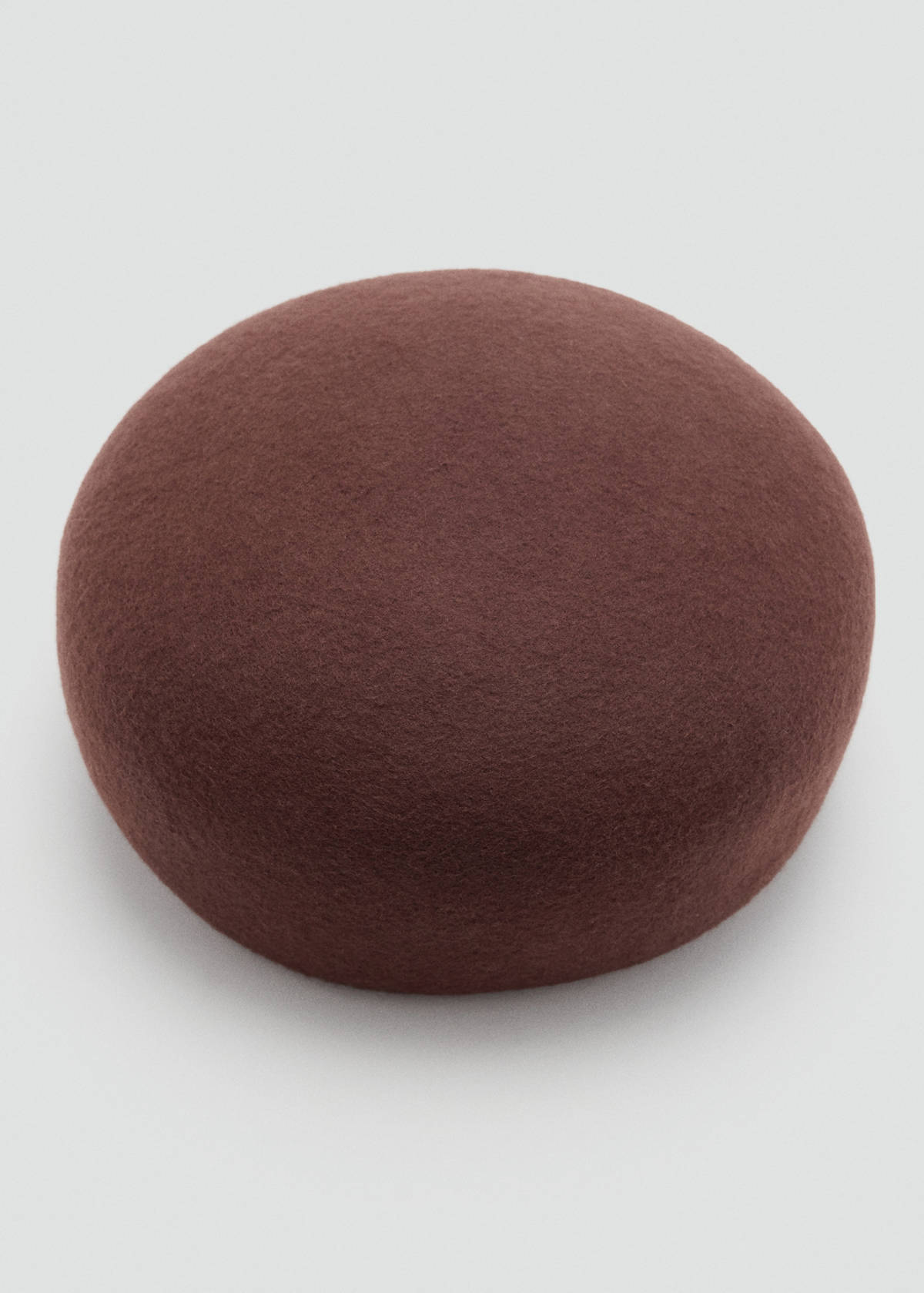 100% wool pillbox hat — Chocolate