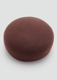 100% wool pillbox hat — Chocolate 4