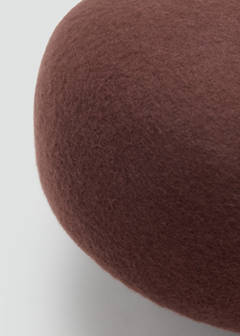 100% wool pillbox hat — Chocolate 5