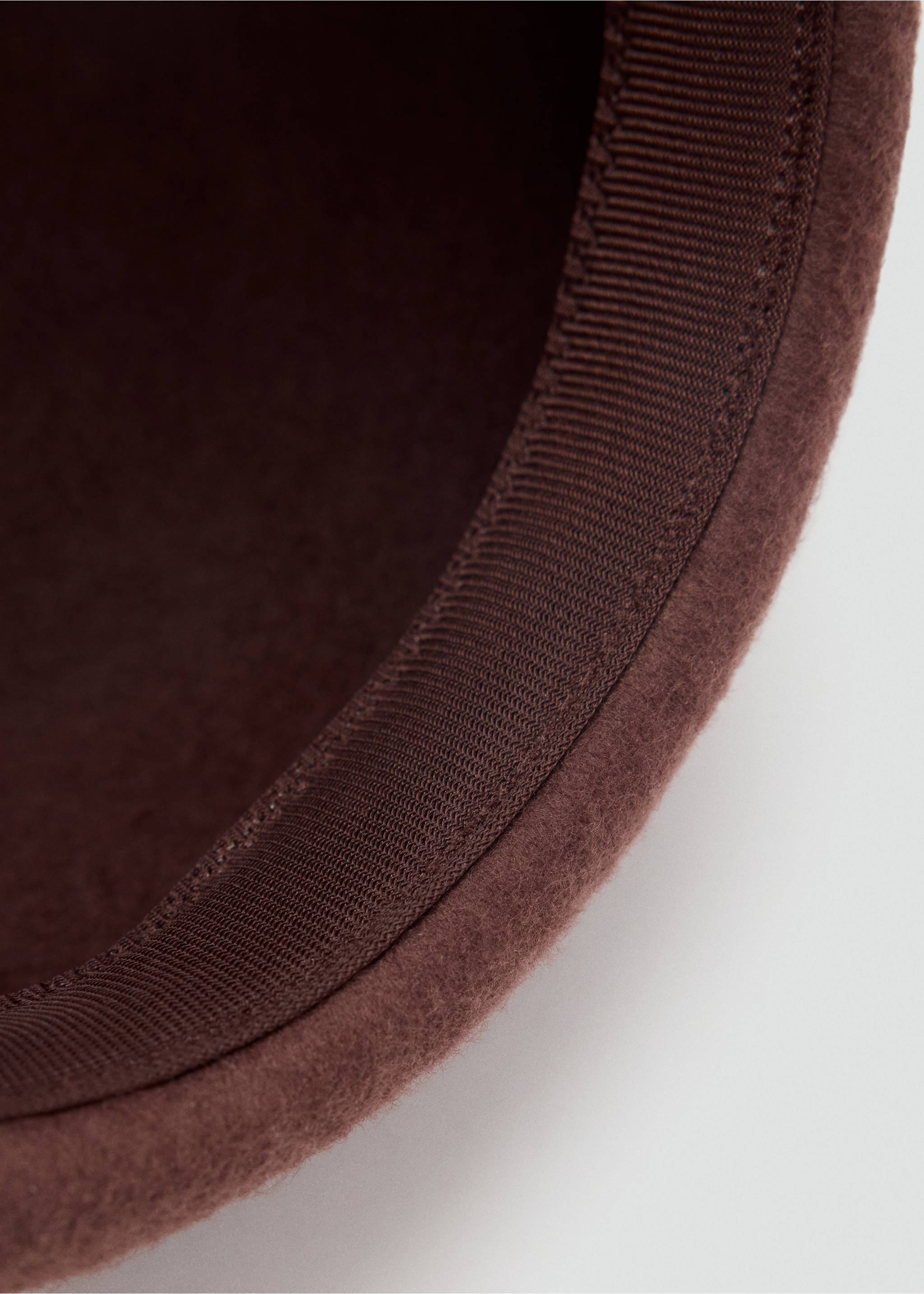 Sombrero 100% lana - Detalle del artículo 2, Chocolate. Ref: 37055980-00.