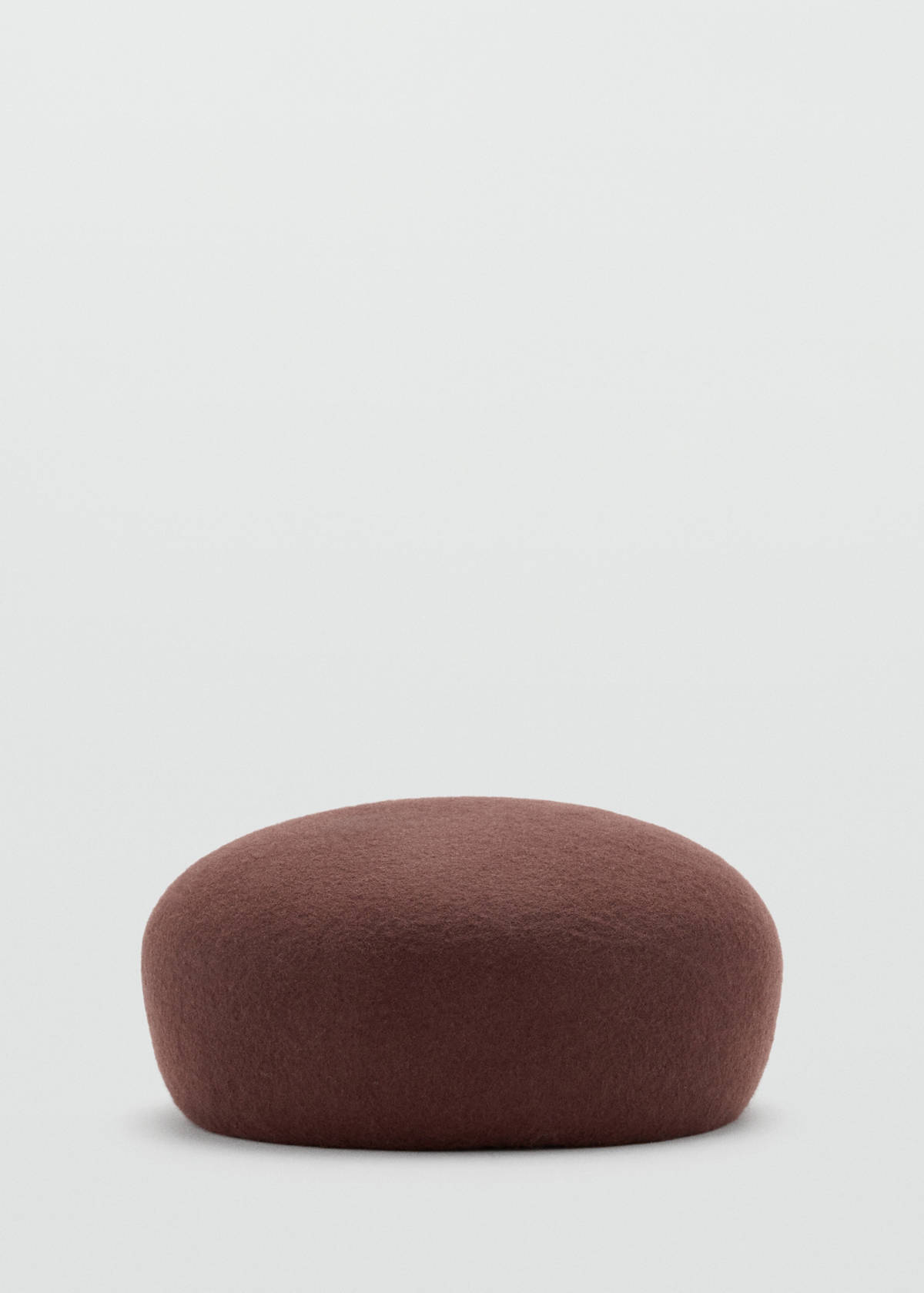 100% wool pillbox hat — Chocolate