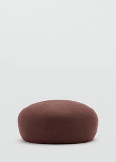 100% wool pillbox hat — Chocolate 3