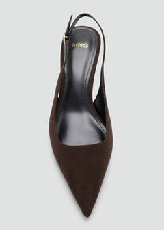 Pointed kitten-heel shoes — Chocolate 4