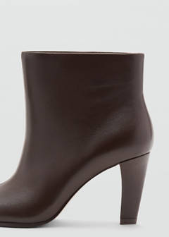 Leather heeled boots — Chocolate 5