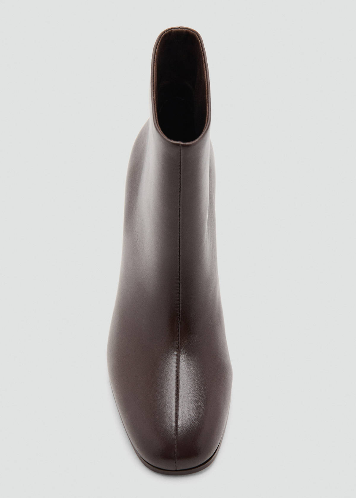 Leather heeled boots — Chocolate