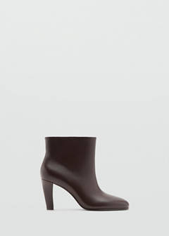 Leather heeled boots — Chocolate 3