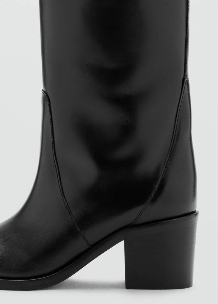 100% leather heeled boot - thumbnail 3