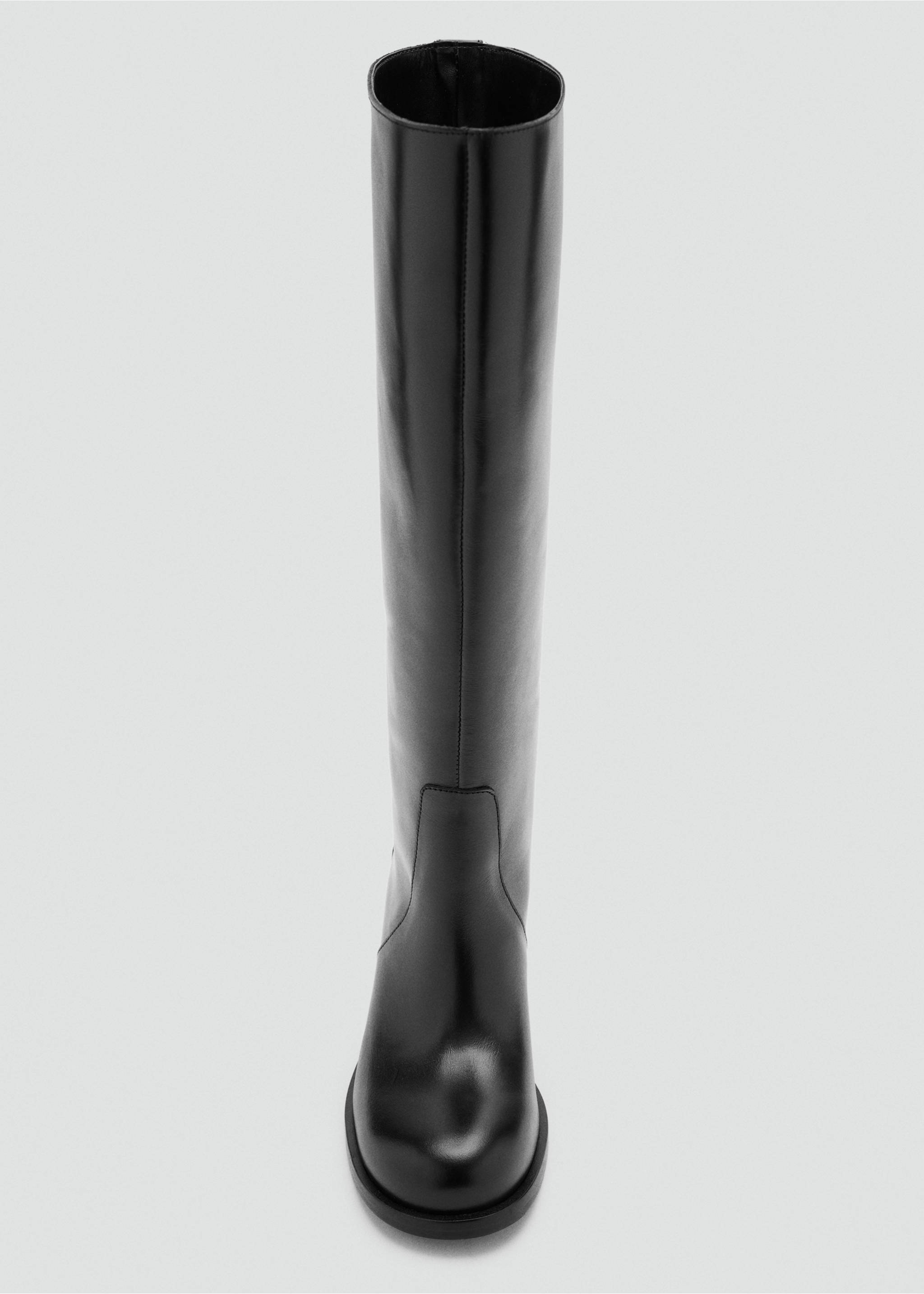 Bota 100% piel tacón - Detalle del artículo 2, Negro. Ref: 37055989-00.