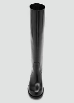 100% leather heeled boot — Black 4