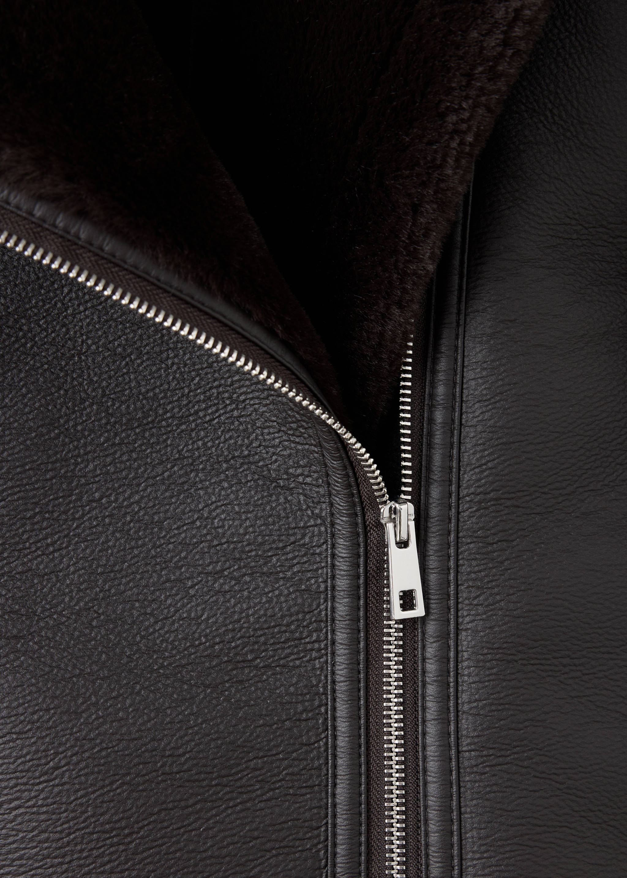 Faux-fur biker jacket - Details of the article 8
